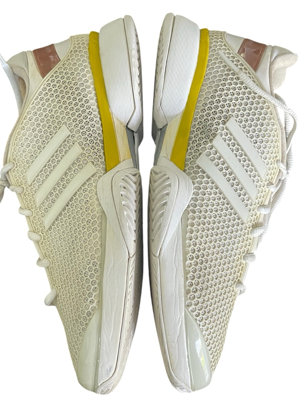Adidas by Stella McCartney Ivory Barricade Mesh Sneaker Runner Athletic Shoe (7) - Picture 7 of 10